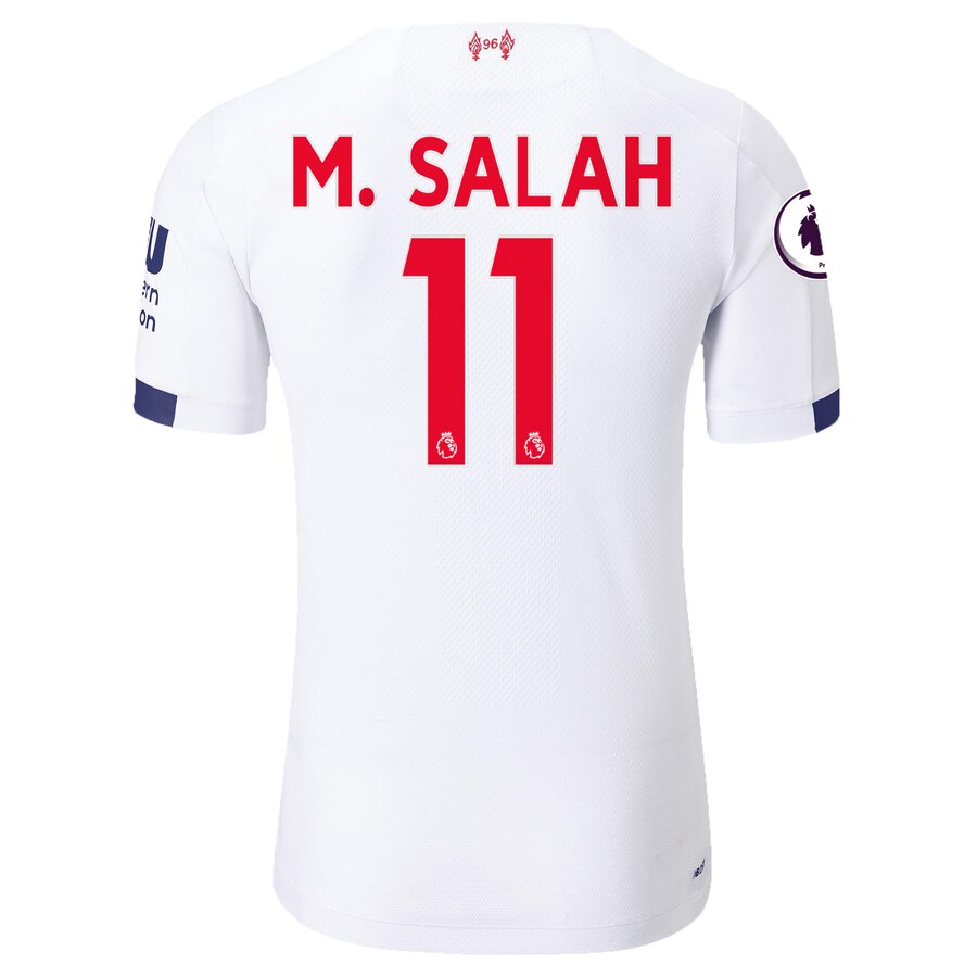 Mohamed Salah New Balance 2019/20 Away Authentic Player Jersey – White