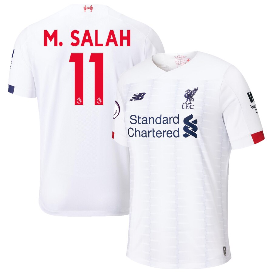 Mohamed Salah New Balance 2019/20 Away Replica Player Jersey – White