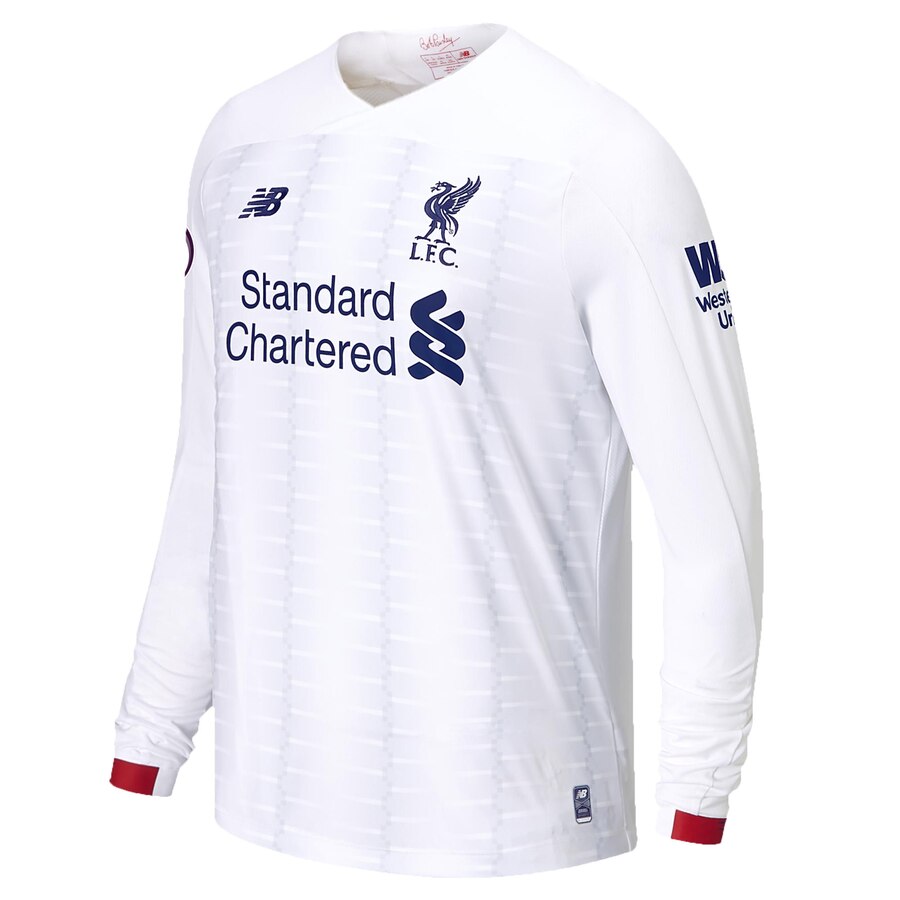 Roberto Firmino New Balance 2019/20 Away Replica Long Sleeve Player Jersey – White