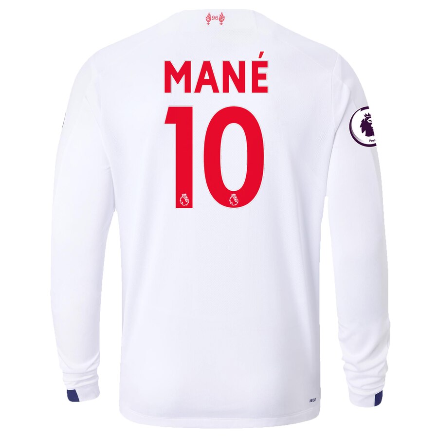 Sadio Mané New Balance 2019/20 Away Replica Long Sleeve Player Jersey – White