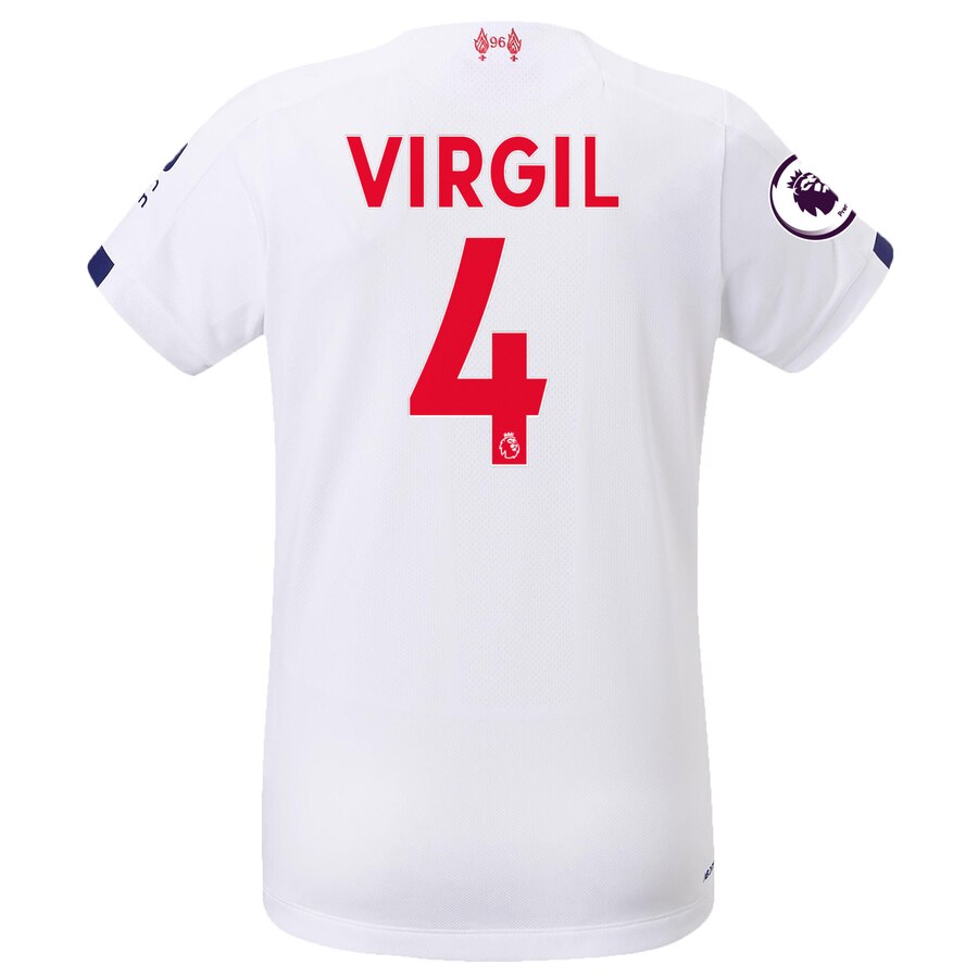 Virgil Van Dijk New Balance Women's 2019/20 Away Replica Stadium Player Jersey – White