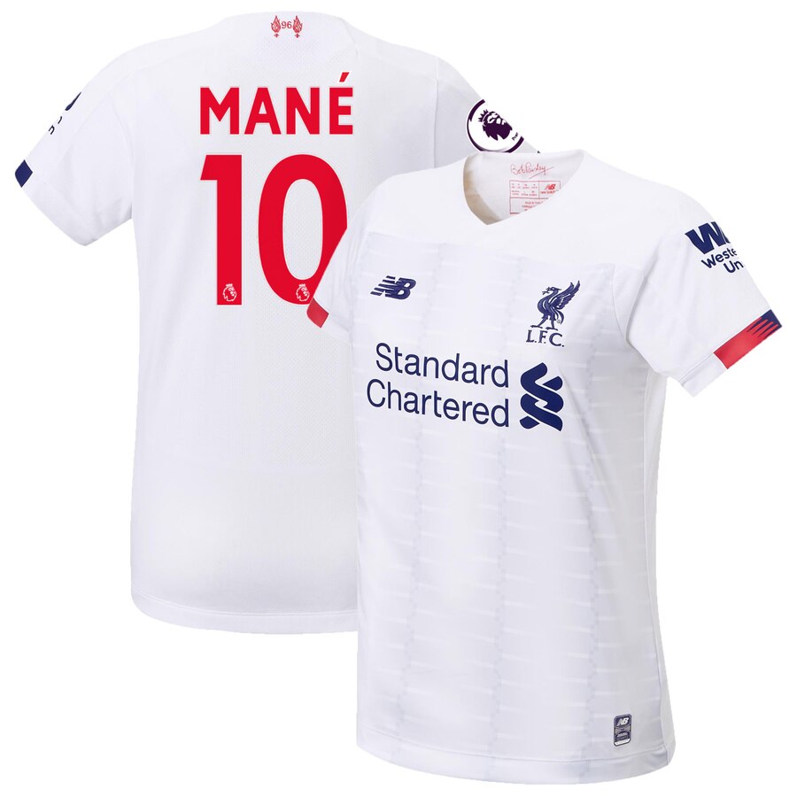 Sadio Mané New Balance Women's 2019/20 Away Replica Stadium Player Jersey – White