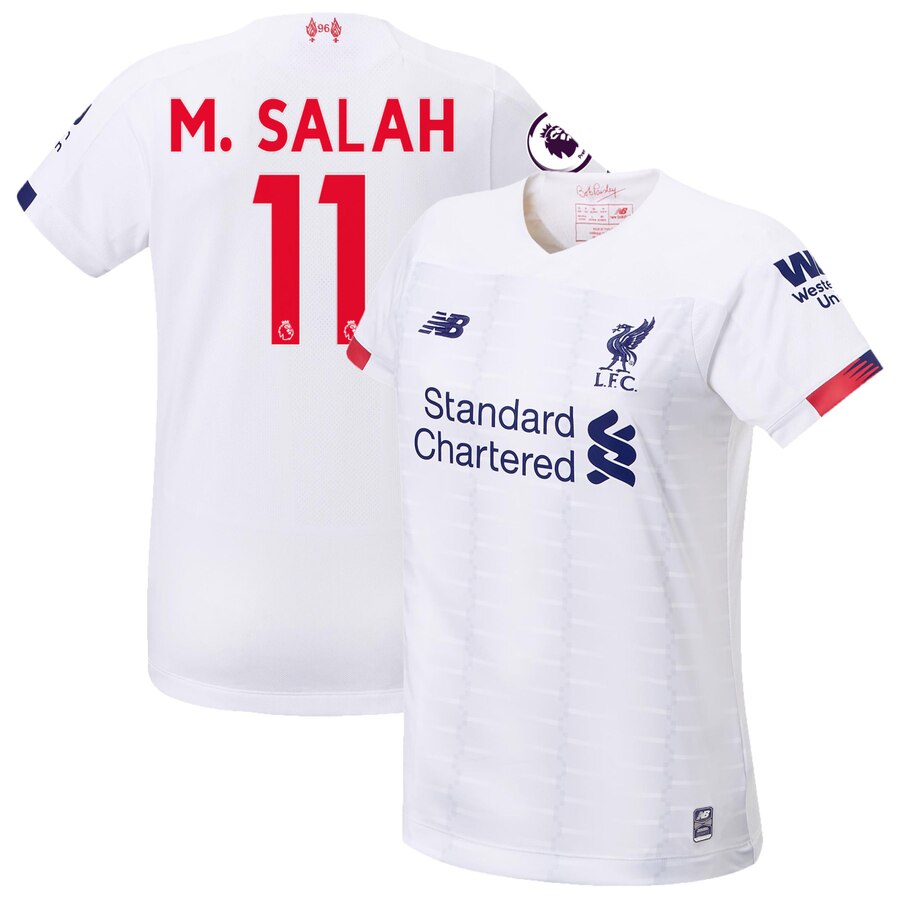 Mohamed Salah New Balance Women's 2019/20 Away Replica Stadium Player Jersey – White