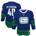 Elias Pettersson 40 Vancouver Canucks Youth Royal 2019/20 Alternate Replica Player Jersey