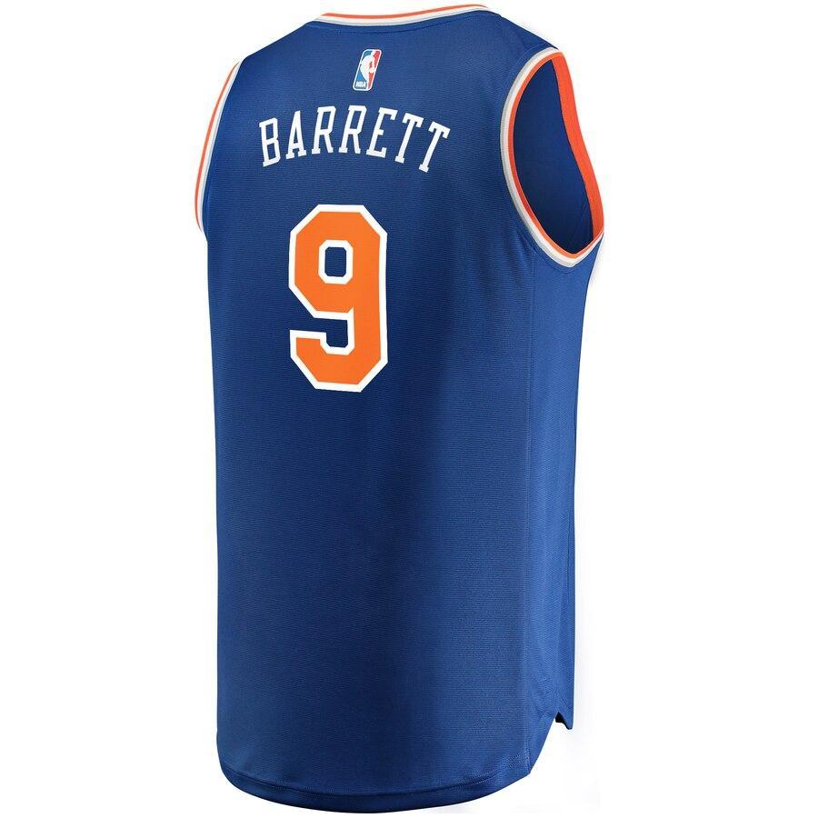 R.J. Barrett New York Knicks 2019 NBA Draft First Round Pick Fast Break Replica Jersey Royal - Icon Edition