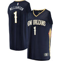 Zion Williamson New Orleans Pelicans 2019 NBA Draft First Round Pick Fast Break Replica Jersey- Association Edition