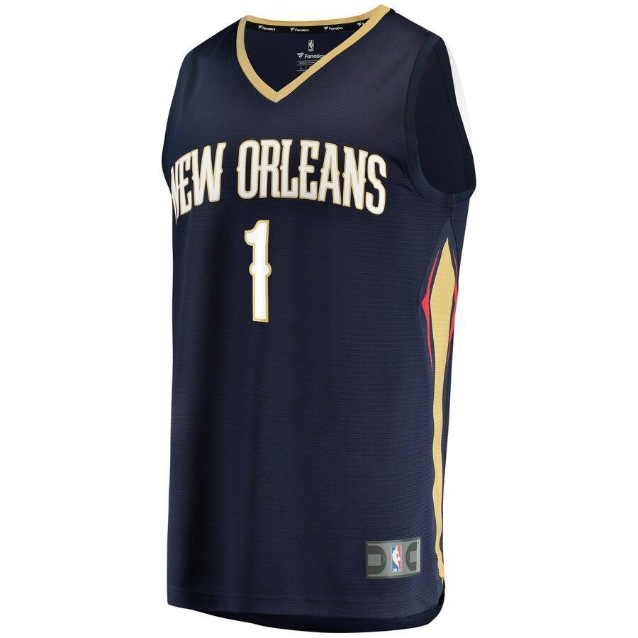 Zion Williamson New Orleans Pelicans 2019 NBA Draft First Round Pick Fast Break Replica Jersey - Statement Edition