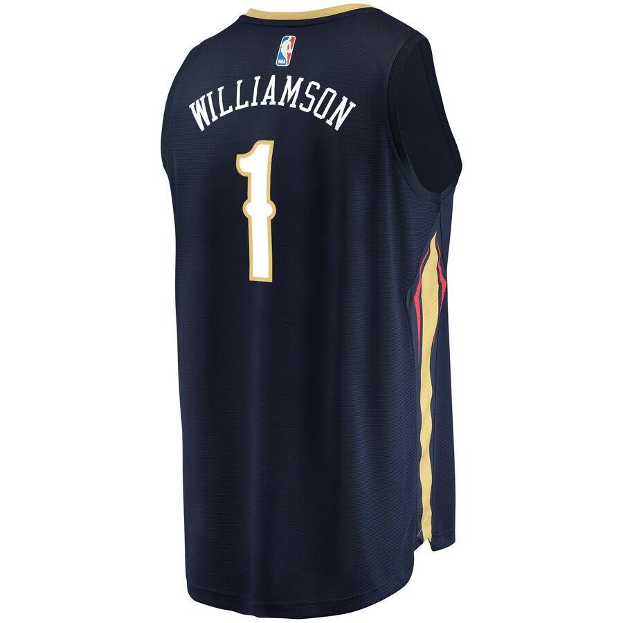 Zion Williamson New Orleans Pelicans 2019 NBA Draft First Round Pick Fast Break Replica Jersey - Statement Edition