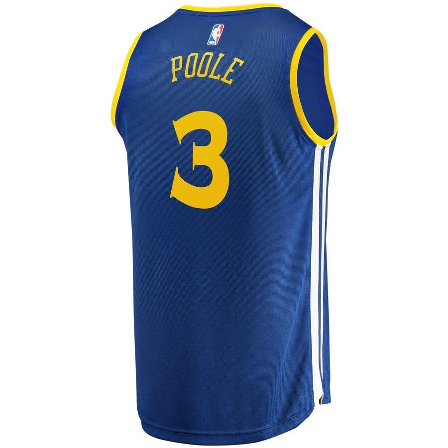 Poole Golden State Warriors 2019 NBA Draft First Round Pick Fast Break Replica Jersey Royal - Icon Edition
