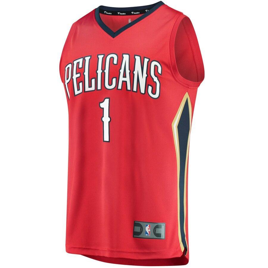 Zion Williamson New Orleans Pelicans 2019 NBA Draft First Round Pick Fast Break Replica Jersey - Icon Edition