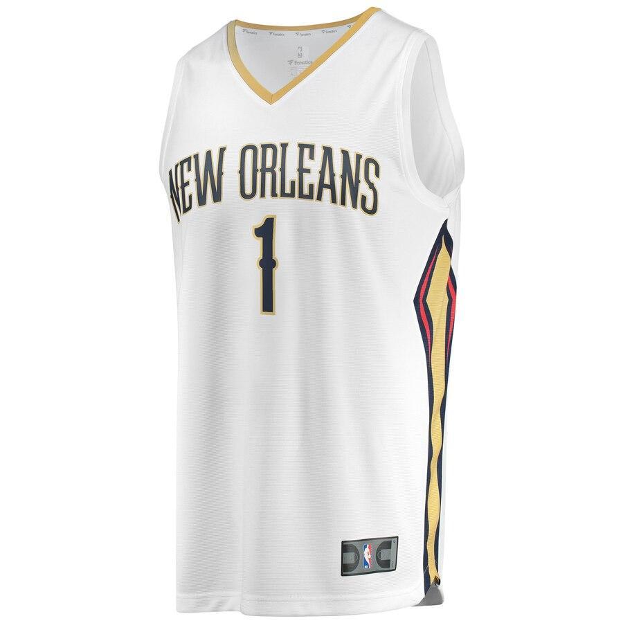 Zion Williamson New Orleans Pelicans 2019 NBA Draft First Round Pick Fast Break Replica Jersey - Statement Edition