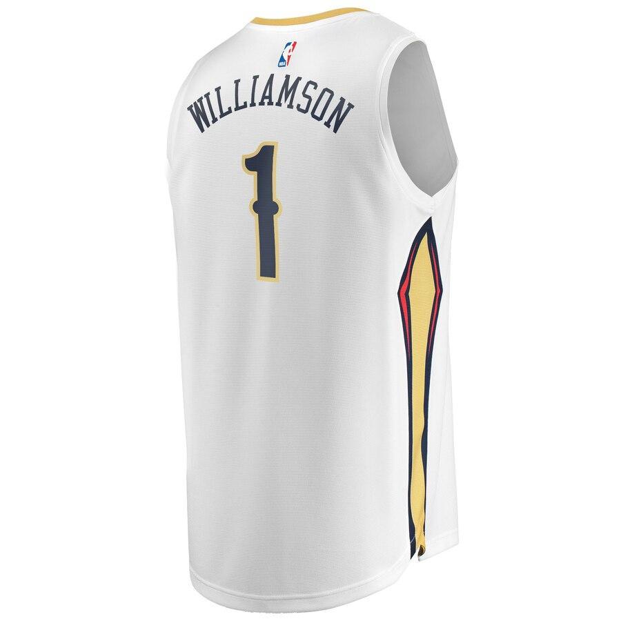 Zion Williamson New Orleans Pelicans 2019 NBA Draft First Round Pick Fast Break Replica Jersey - Icon Edition