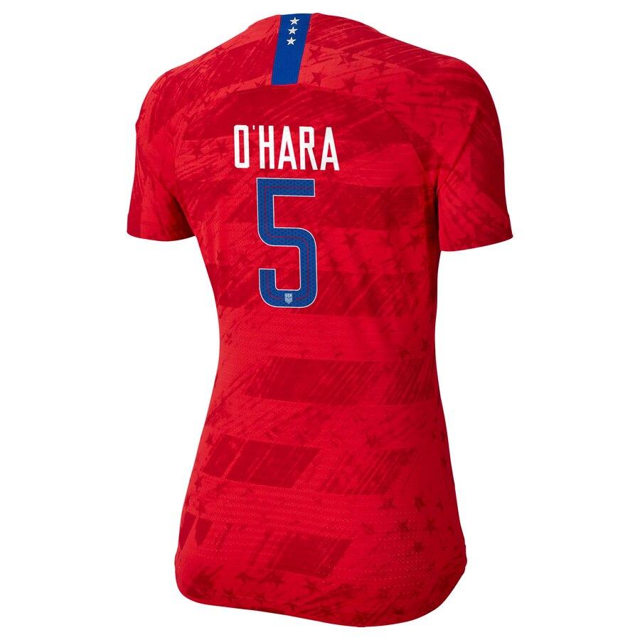 Kelley O'Hara 5 USWNT Women's Red 2019 Away Authentic Vapor Player Jersey