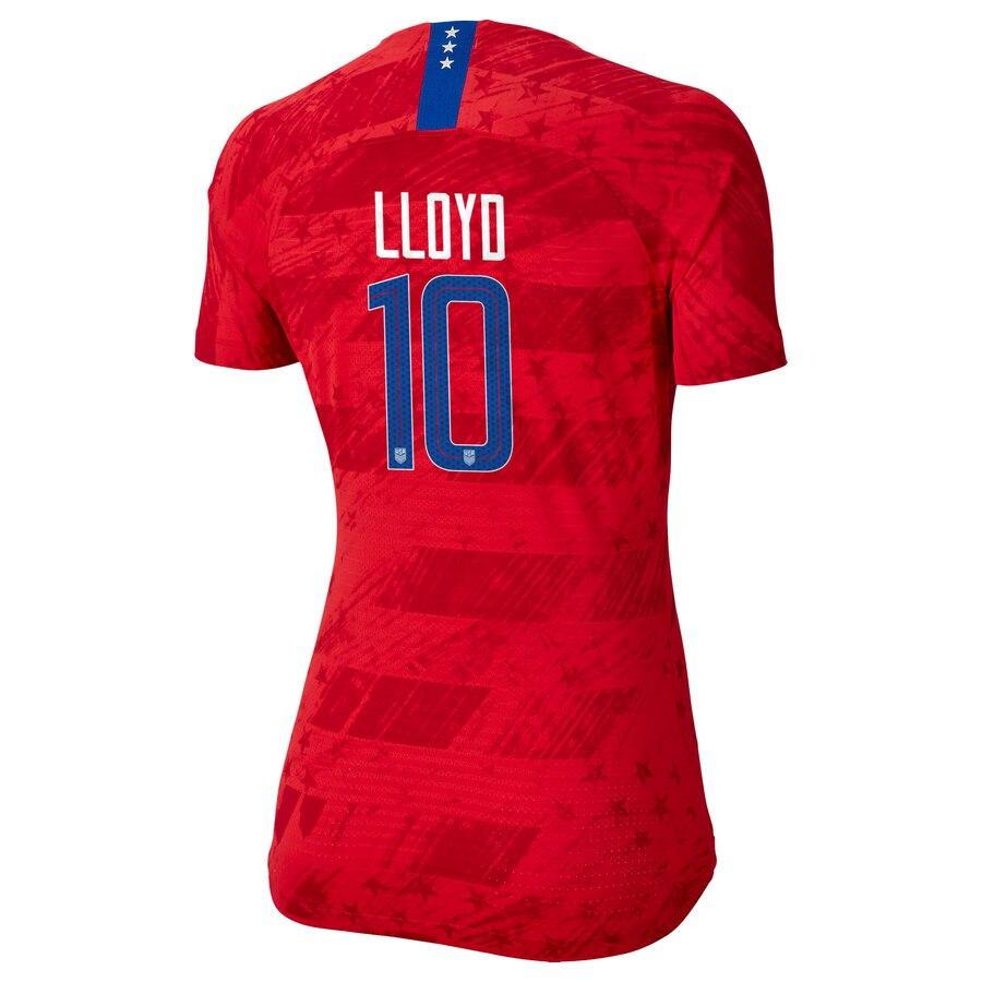 Carli Lloyd 10 USWNT Women's Red 2019 Away Authentic Vapor Player Jersey