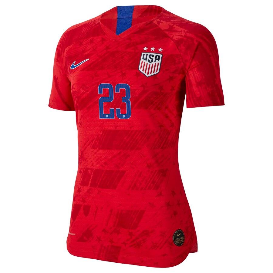 Christen Press 23 USWNT Women's Red 2019 Away Authentic Vapor Player Jersey