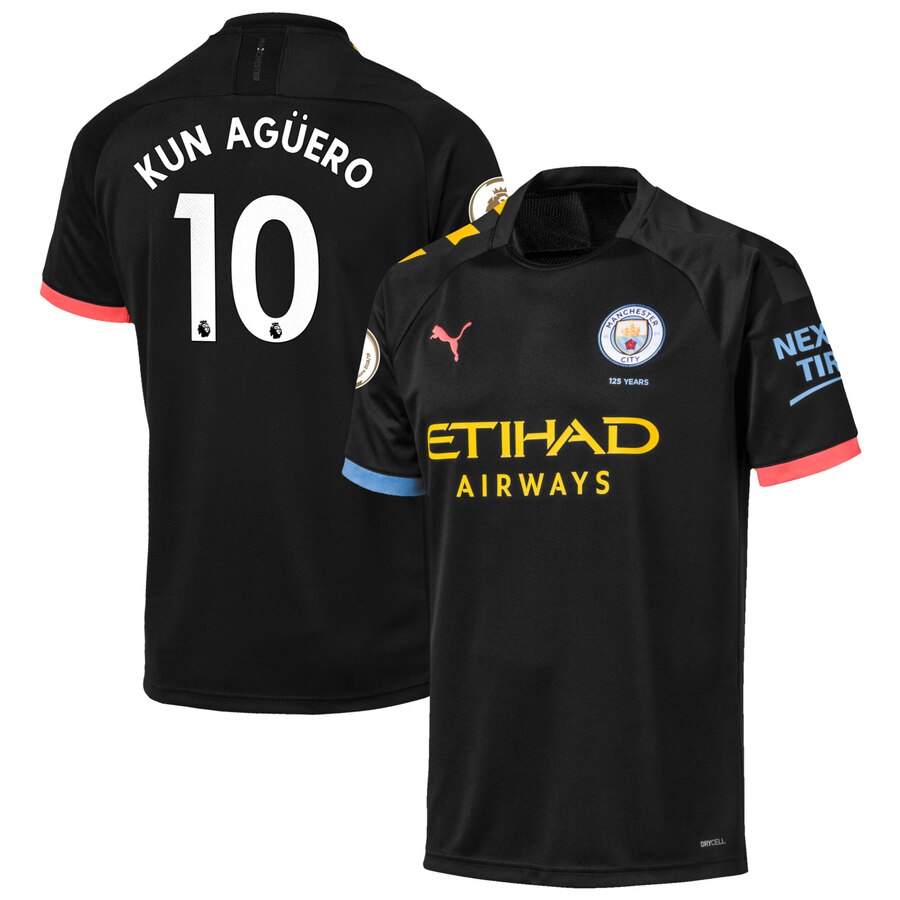 Sergio Agüero Puma 2019/20 Away Replica Player Jersey – Black