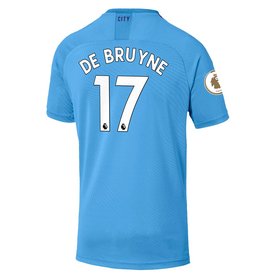 Kevin De Bruyne Puma 2019/20 Home Authentic Player Jersey – Light Blue