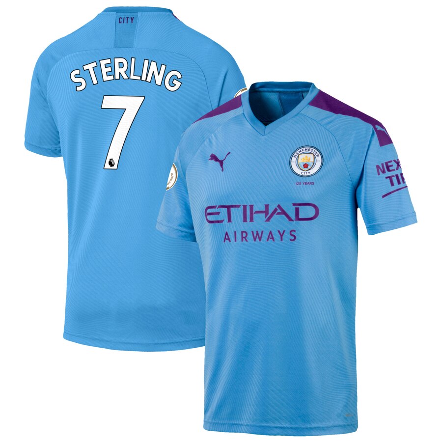 Raheem Sterling Puma 2019/20 Home Replica Player Jersey – Light Blue