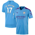 Kevin De Bruyne Puma 2019/20 Home Replica Player Jersey – Light Blue