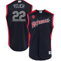 Christian Yelich 22 National League Navy 2019 MLB All-Star Game Workout Player Jersey