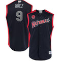 Men's National League Javier Báez Majestic Navy 2019 MLB All-Star Game Workout Player Jersey