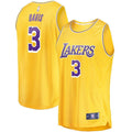 Anthony Davis Los Angeles Lakers Gold 2019/20 Fast Break Replica Jersey – Icon Edition