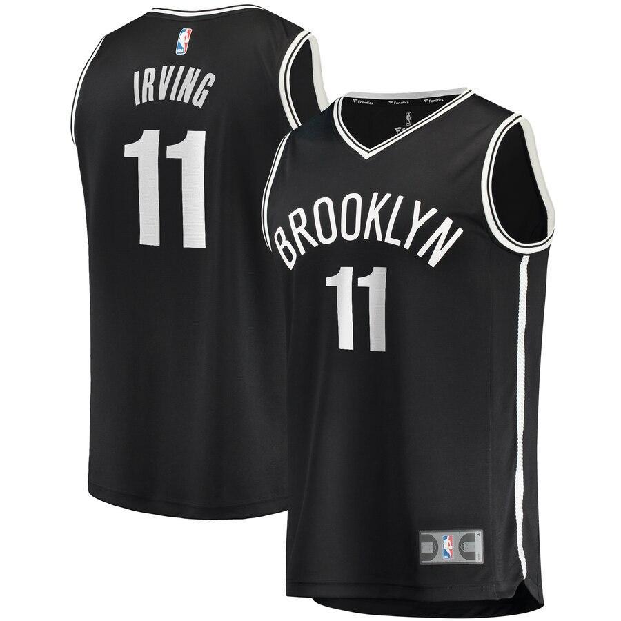 KI Basketball Shoe Irving Brooklyn Nets Black 2019/20 Fast Break Replica Jersey – Icon Edition