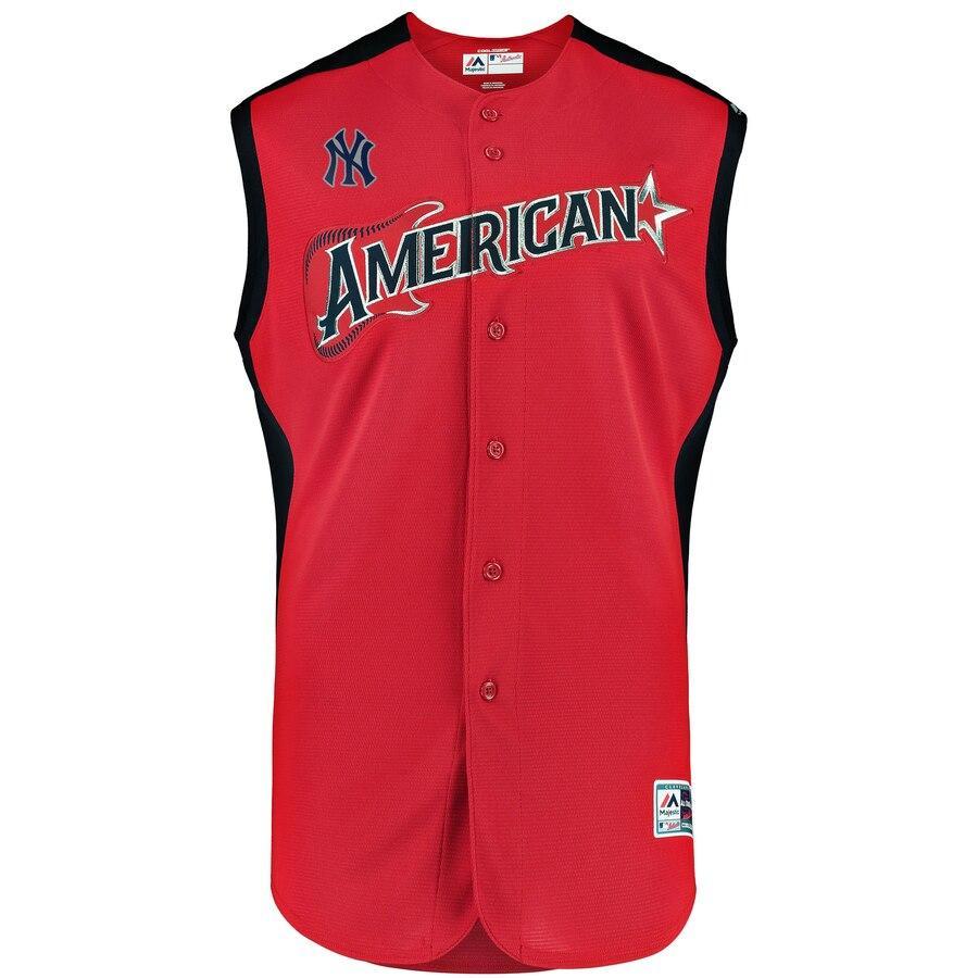 DJ LeMahieu American League Red 2019 MLB All-Star Game Workout Player Jersey