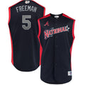 Freddie Freeman 5 National League Navy 2019 MLB All-Star Game Workout Player Jersey