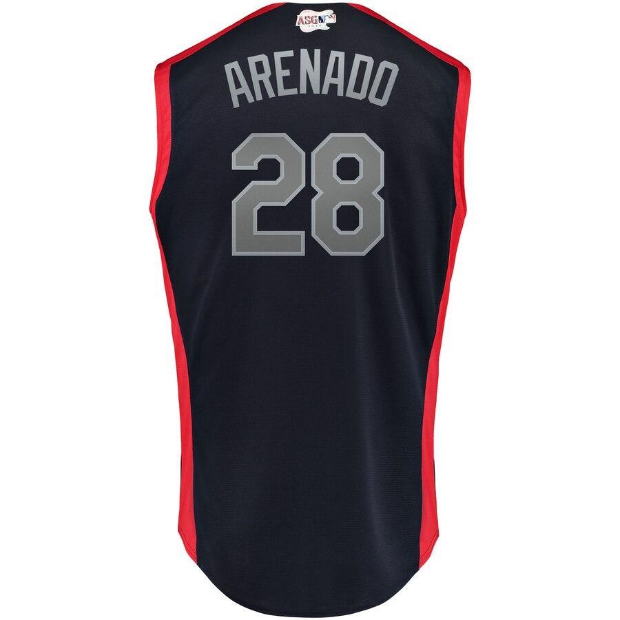 Nolan Arenado 25 National League Navy 2019 MLB All-Star Game Workout Player Jersey