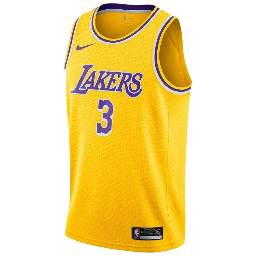 Anthony Davis Los Angeles Lakers 2019/20 Swingman Jersey Gold – Icon Edition