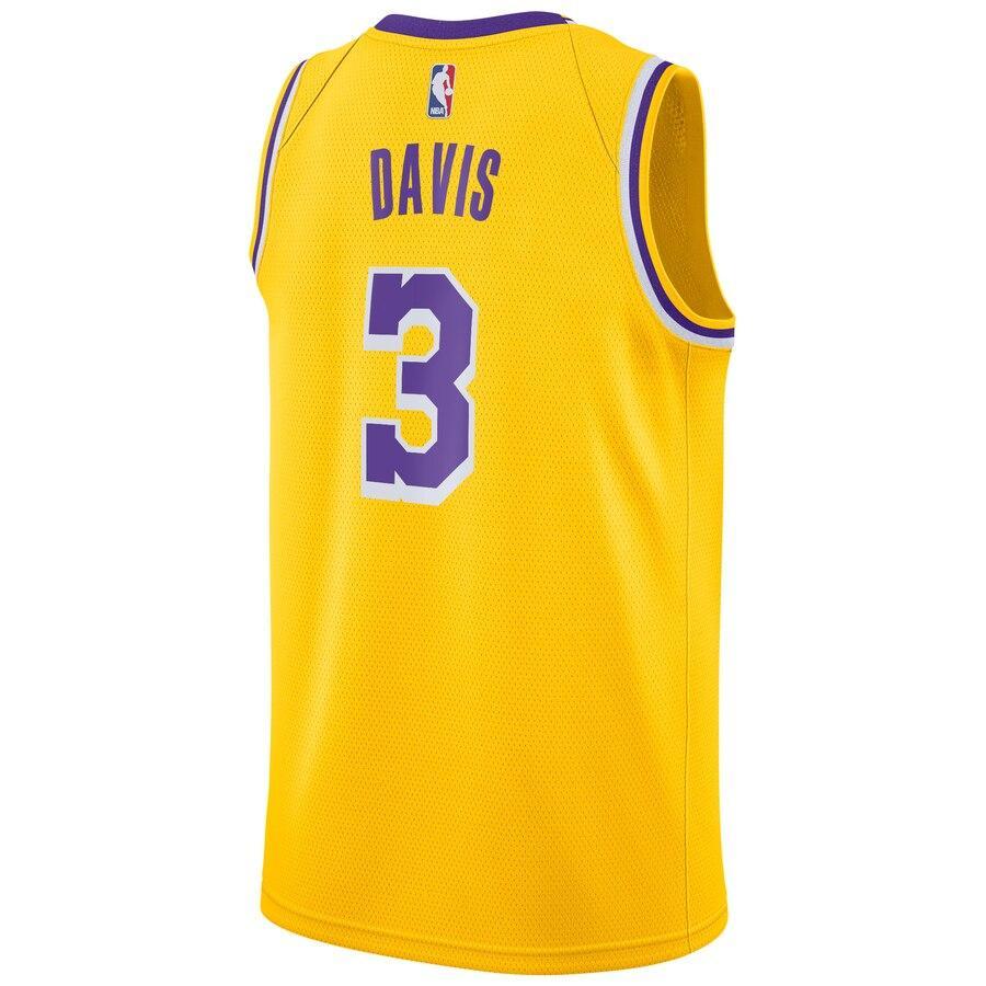 Anthony Davis Los Angeles Lakers Gold 2019/20 Swingman Jersey – Icon Edition