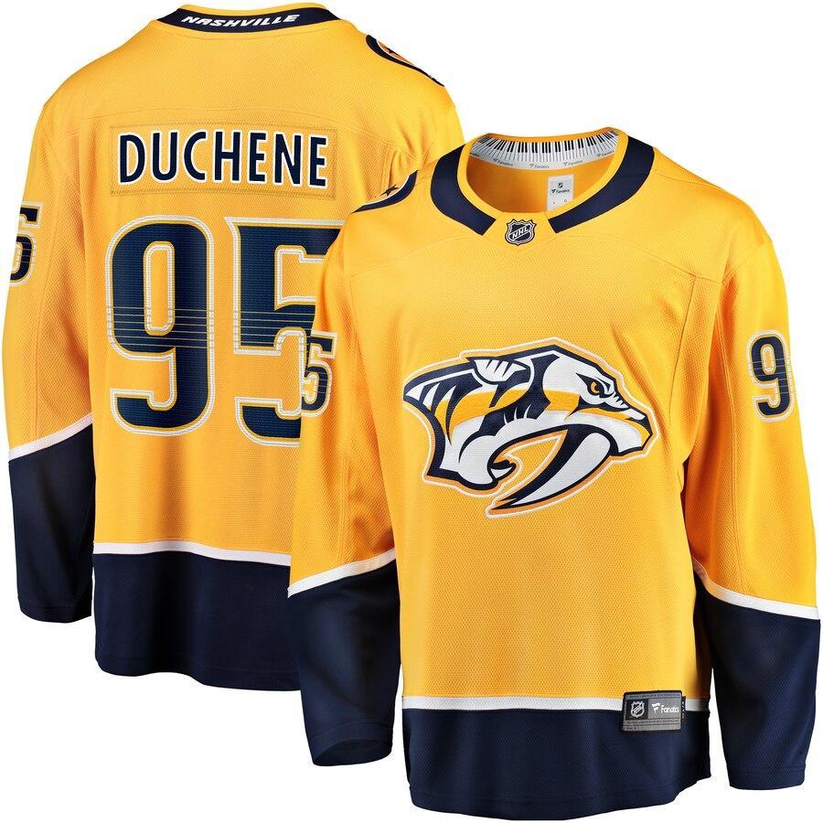 Matt Duchene Nashville Predators Branded Breakaway Player Jersey – Gold