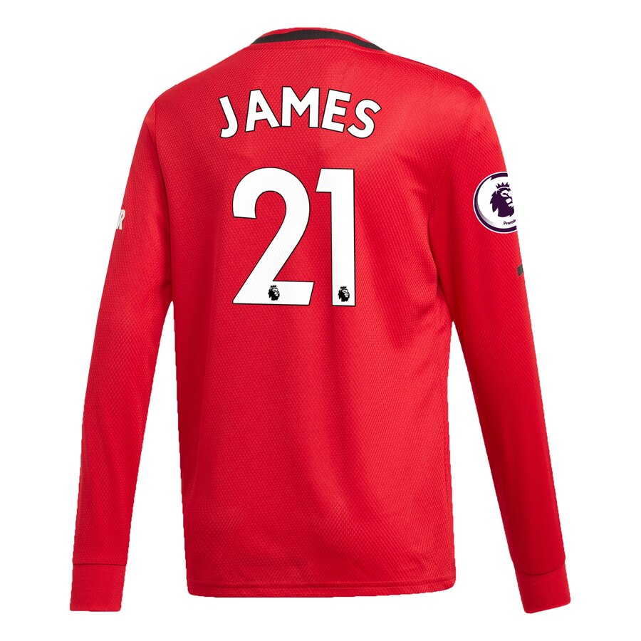 Daniel James Youth 2019/20 Home Replica Long Sleeve Player Jersey – Red