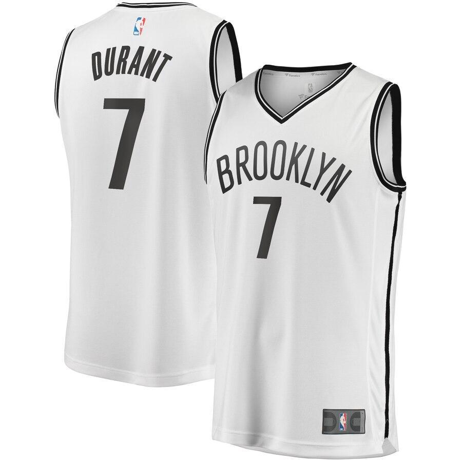 Kevin Durant Brooklyn Nets 2019/20 Fast Break Replica Player Jersey White - Association Edition
