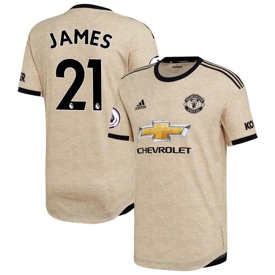 Daniel James 2019/20 Away Authentic Player Jersey - Tan