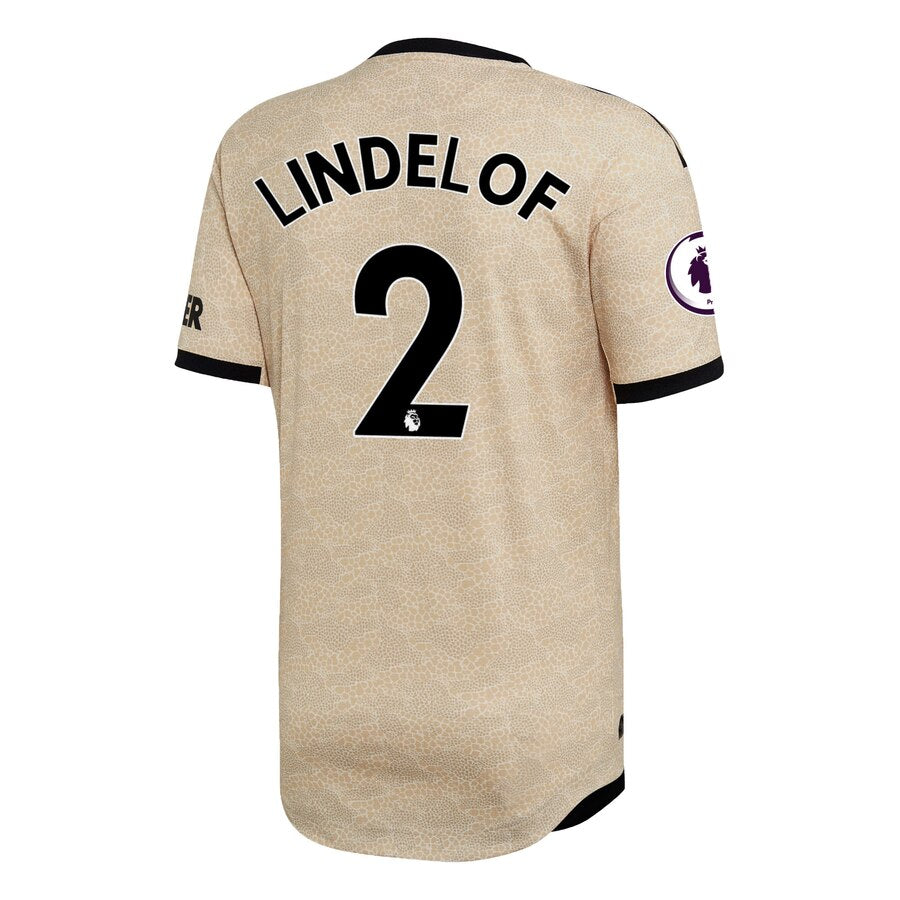 Victor Lindelöf 2019/20 Away Authentic Player Jersey - Tan