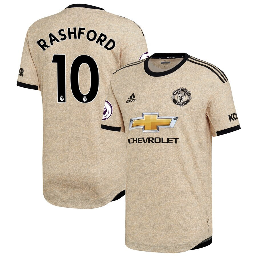 Marcus Rashford 2019/20 Away Authentic Player Jersey - Tan