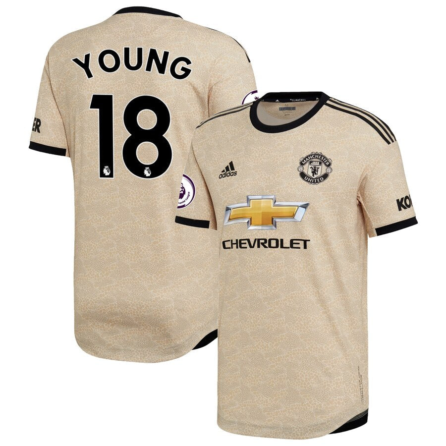 Ashley Young 2019/20 Away Authentic Player Jersey - Tan