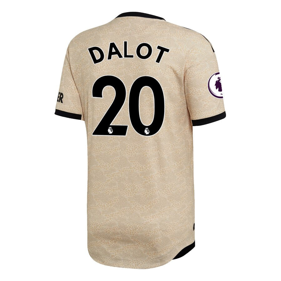 Diogo Dalot 2019/20 Away Authentic Player Jersey - Tan