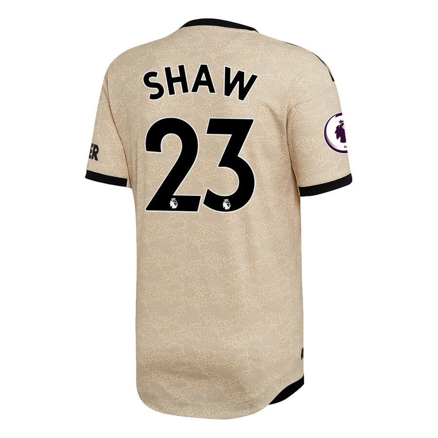 Luke Shaw 2019/20 Away Authentic Player Jersey - Tan