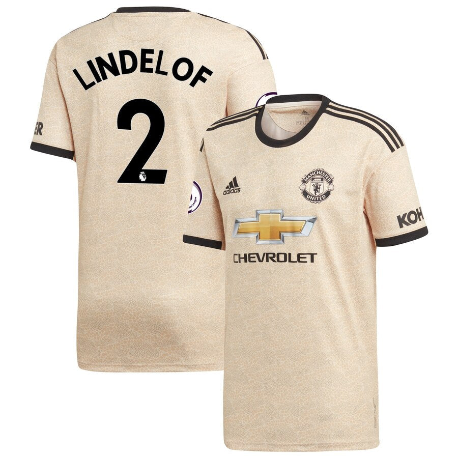 Victor Lindelöf 2019/20 Away Replica Player Jersey - Tan