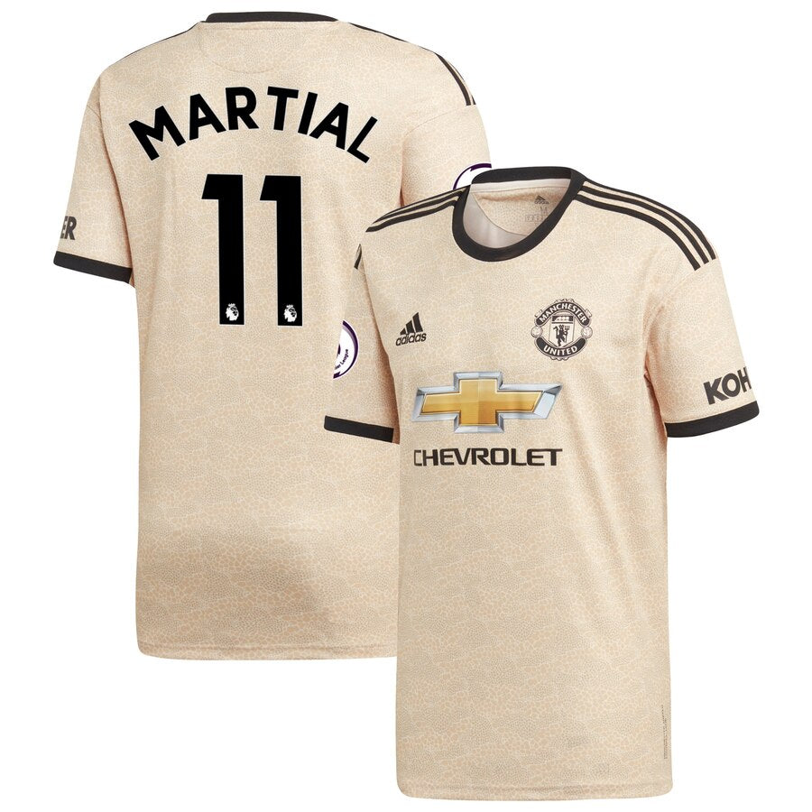 Anthony Martial 2019/20 Away Replica Player Jersey - Tan