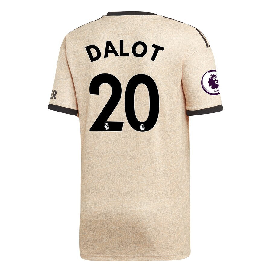 Diogo Dalot 2019/20 Away Replica Player Jersey - Tan