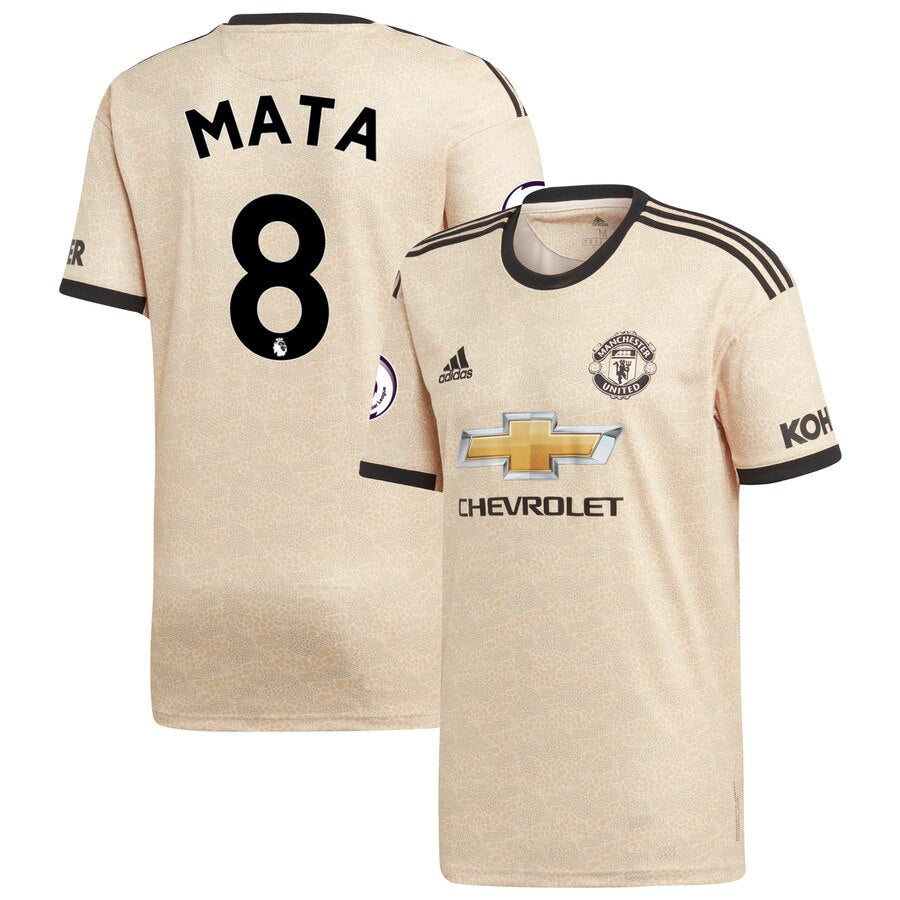 Juan Mata Youth 2019/20 Away Replica Player Jersey - Tan