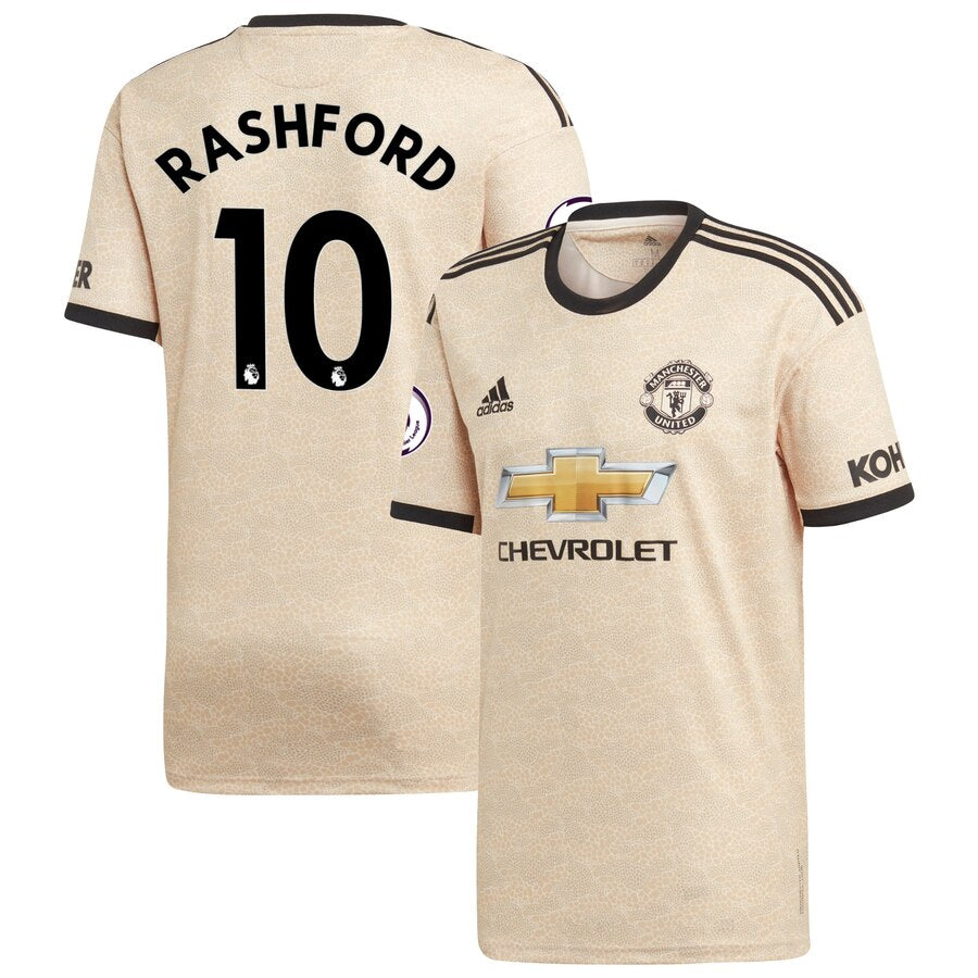 Marcus Rashford Youth 2019/20 Away Replica Player Jersey - Tan
