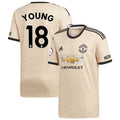 Ashley Young Youth 2019/20 Away Replica Player Jersey - Tan