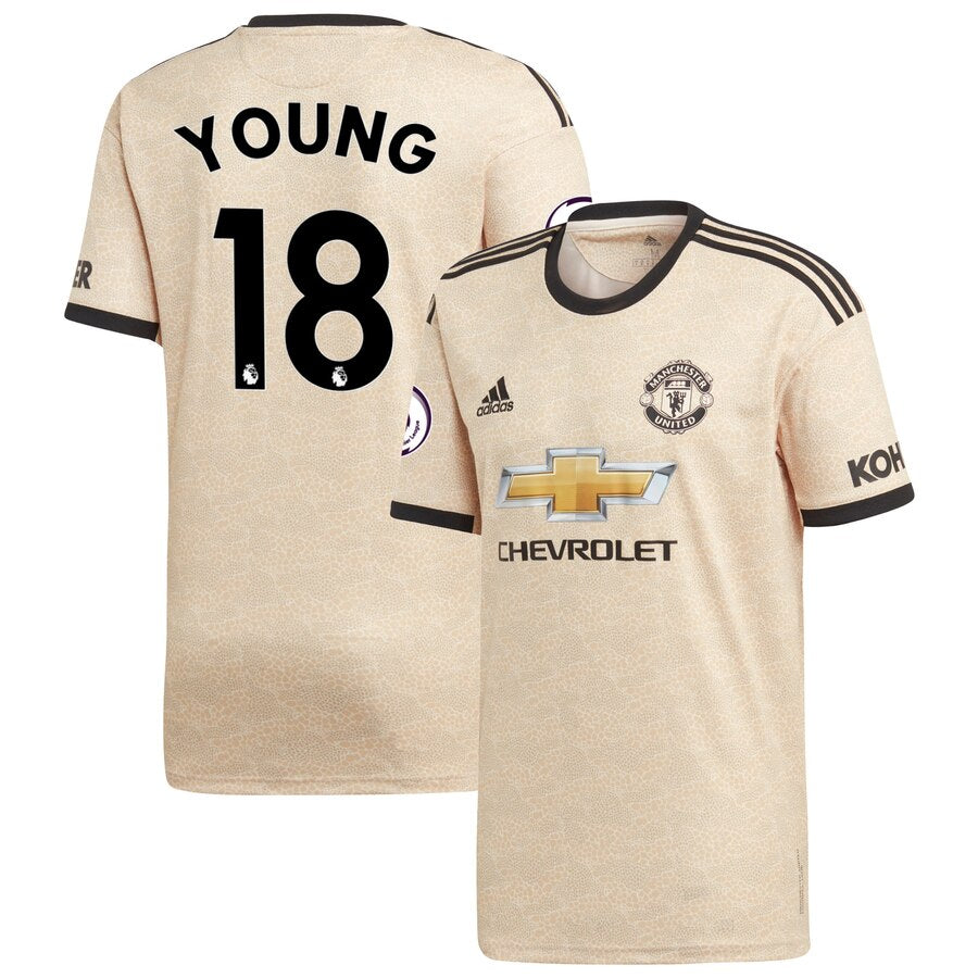 Ashley Young Youth 2019/20 Away Replica Player Jersey - Tan