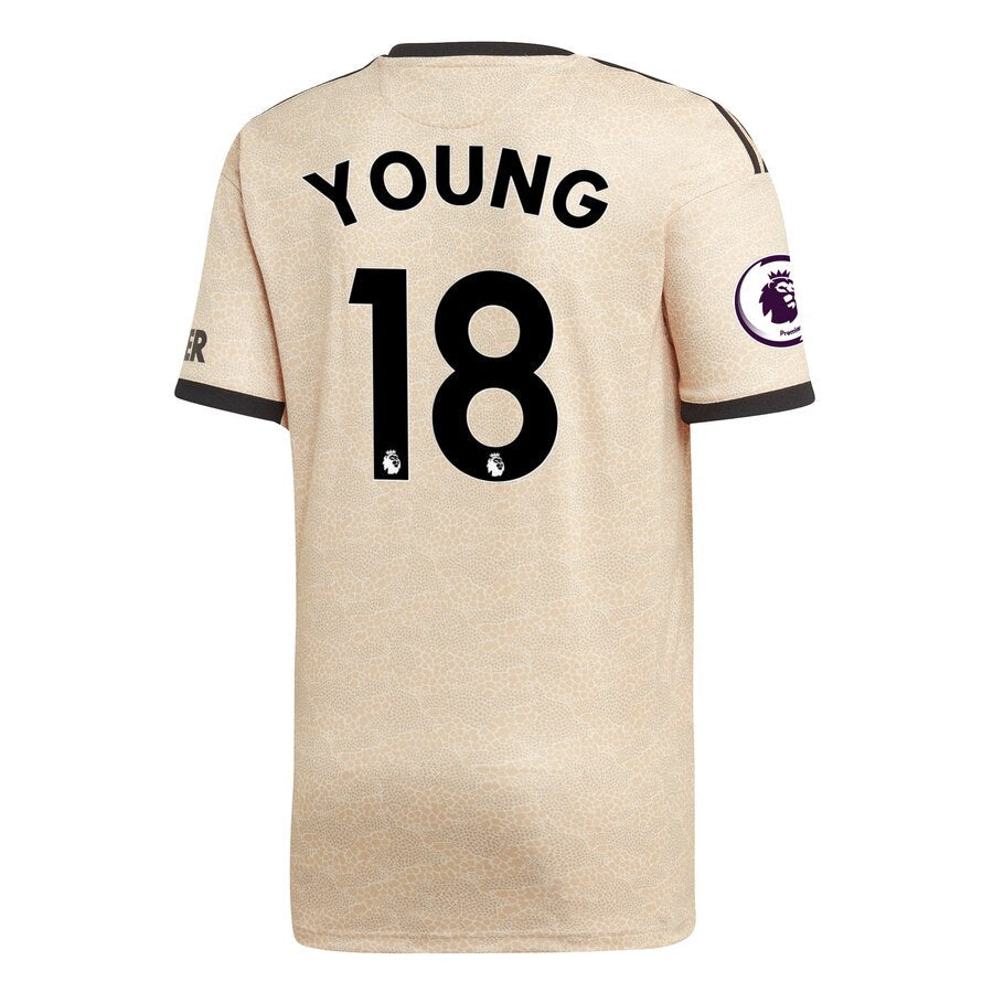Ashley Young Youth 2019/20 Away Replica Player Jersey - Tan
