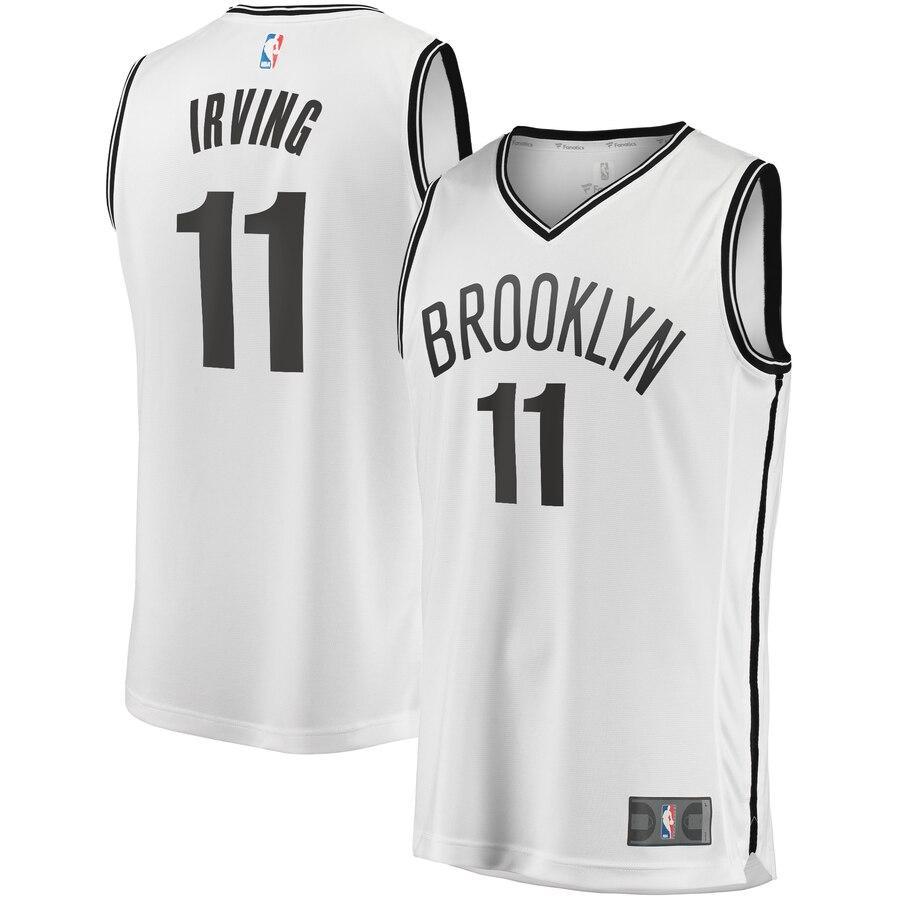 KI Basketball Shoe Irving Brooklyn Nets Fast Break Replica Jersey White – Association Edition